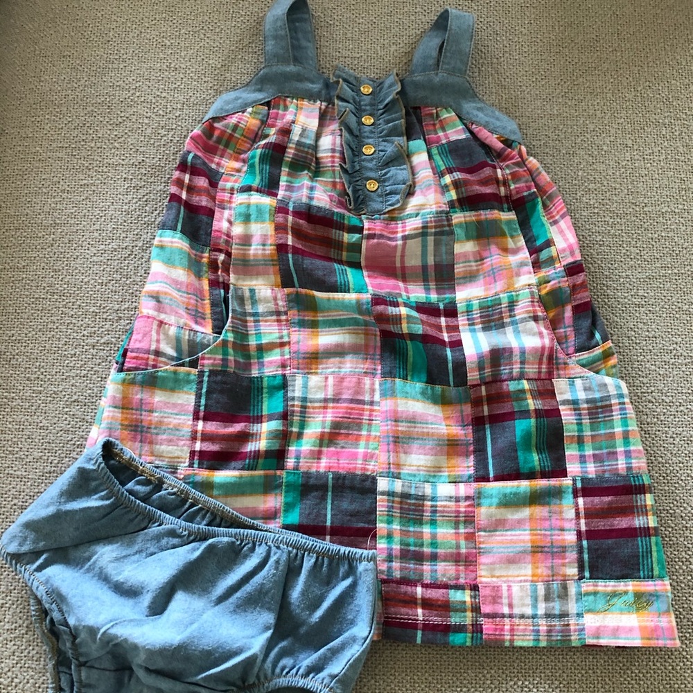 Kids Juicy Couture light denim Dress with romper